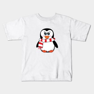 Cute Baby Penguin Christmas Kids T-Shirt